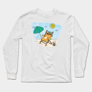 Beach Cat Long Sleeve T-Shirt